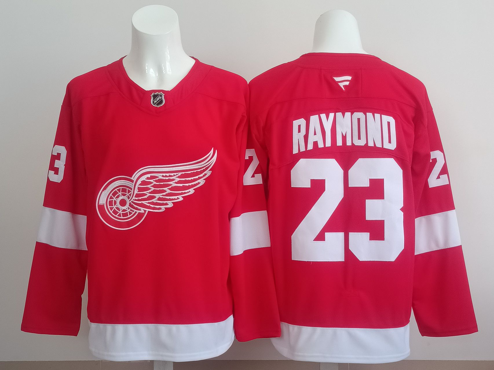 Men 2025 Detroit Red Wings #23 Raymond Red NHL Jersey style 01